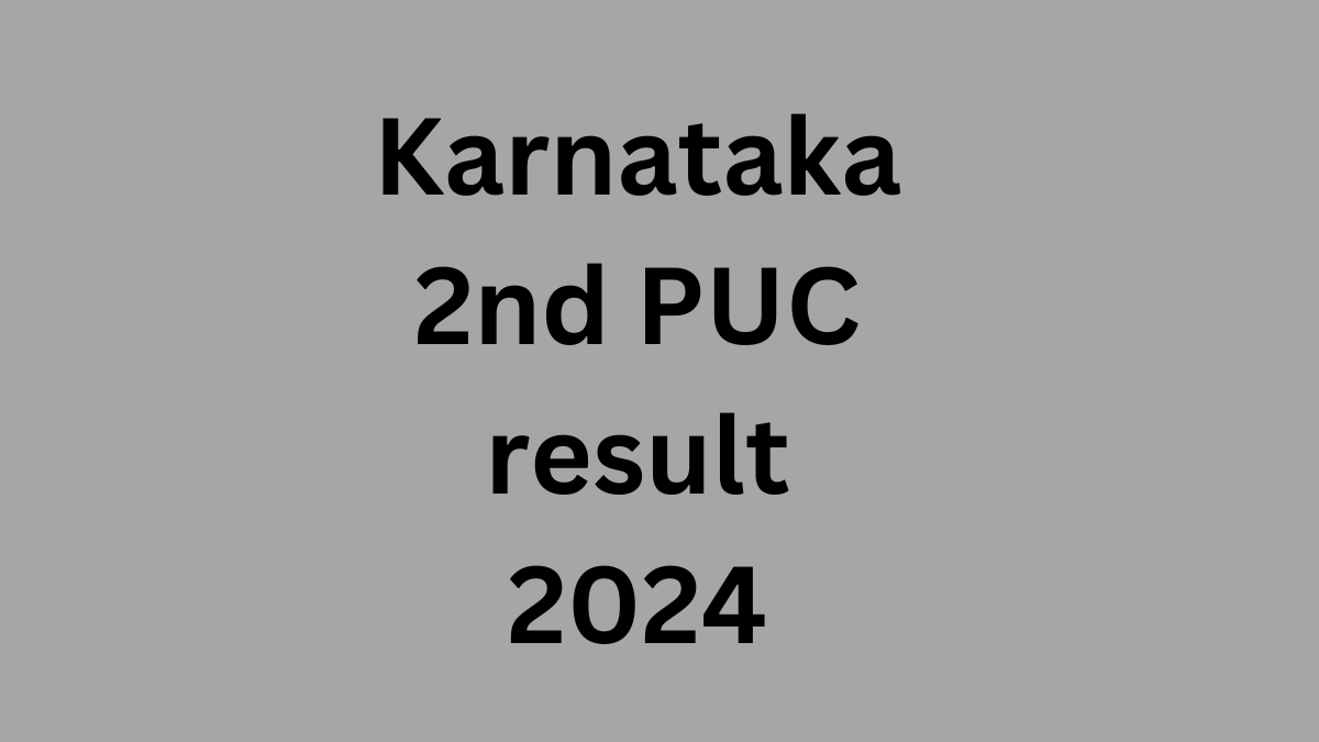 2nd puc result 2024